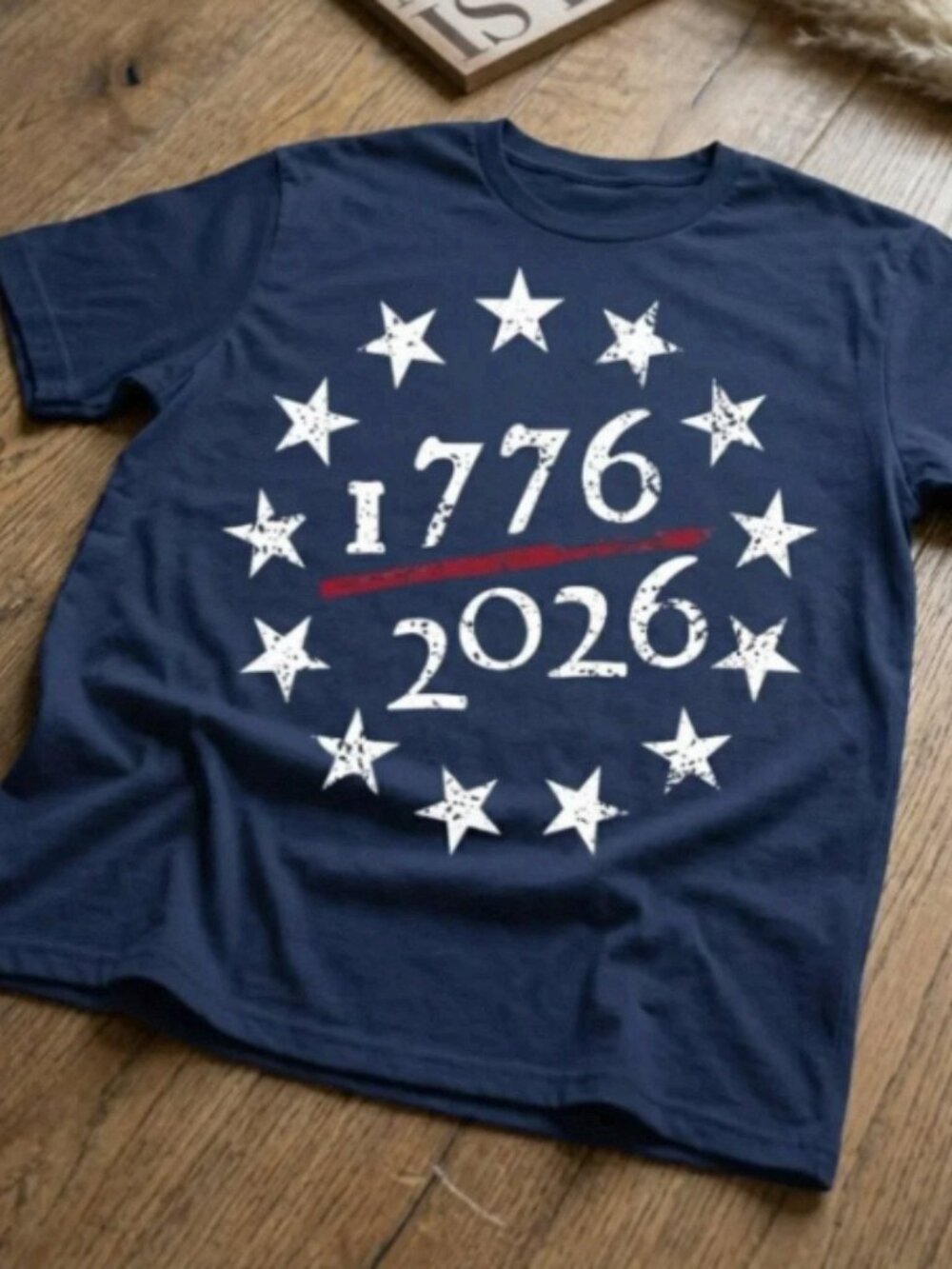 1776 2026 Vintage Patriotic USA Independence Day Graphic Tee Retro Shirt